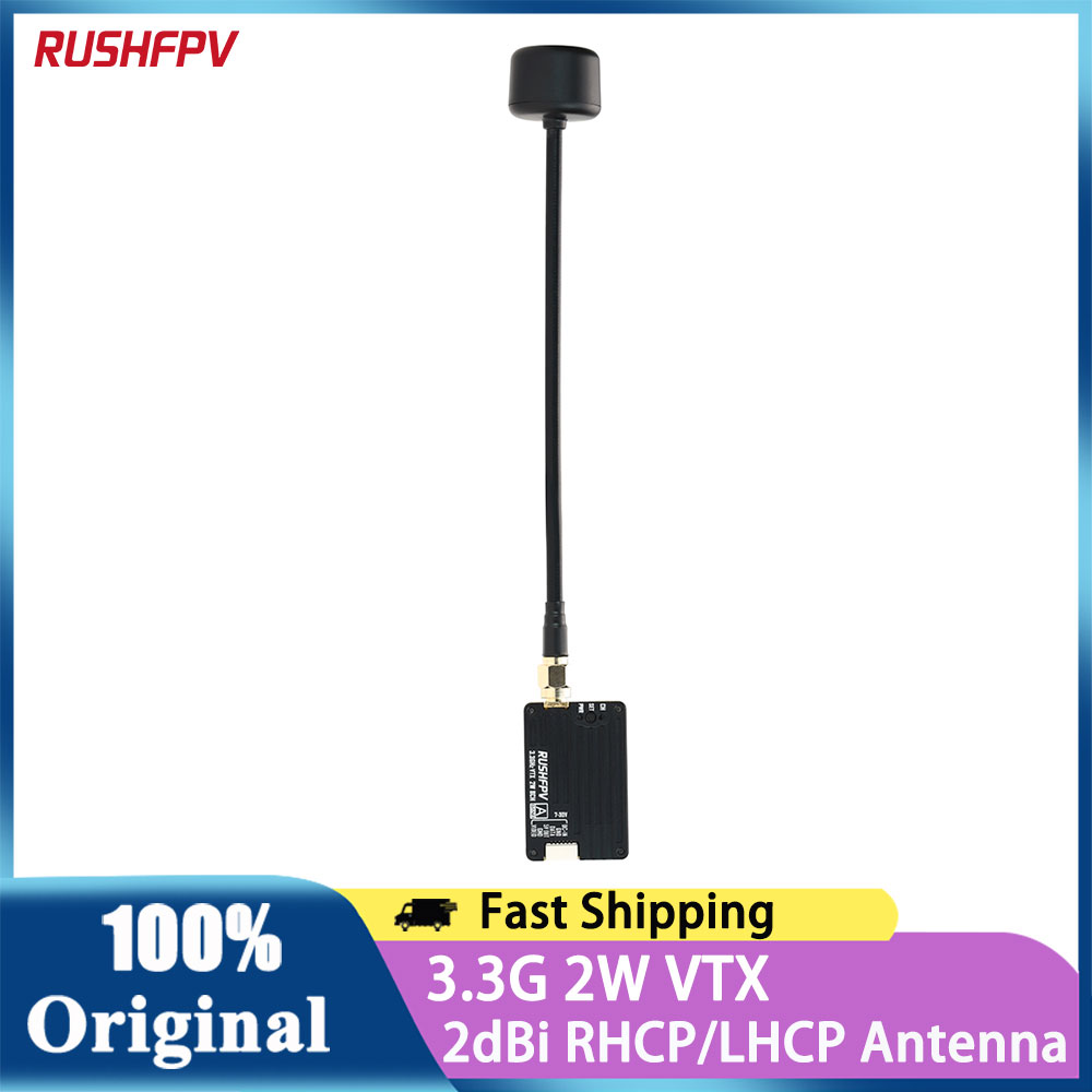 RUSHFPV 3.3G 2W VTX 비디오 송신기 FP - Drone Antenna 리뷰 및 가격