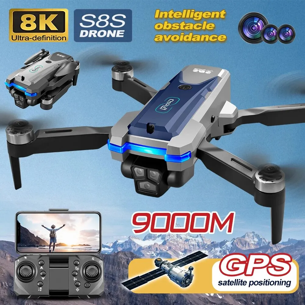 S8S GPS 드론 5G 와이파이 8K HD 듀얼 ES - Drone Gps Mount 리뷰 및 가격